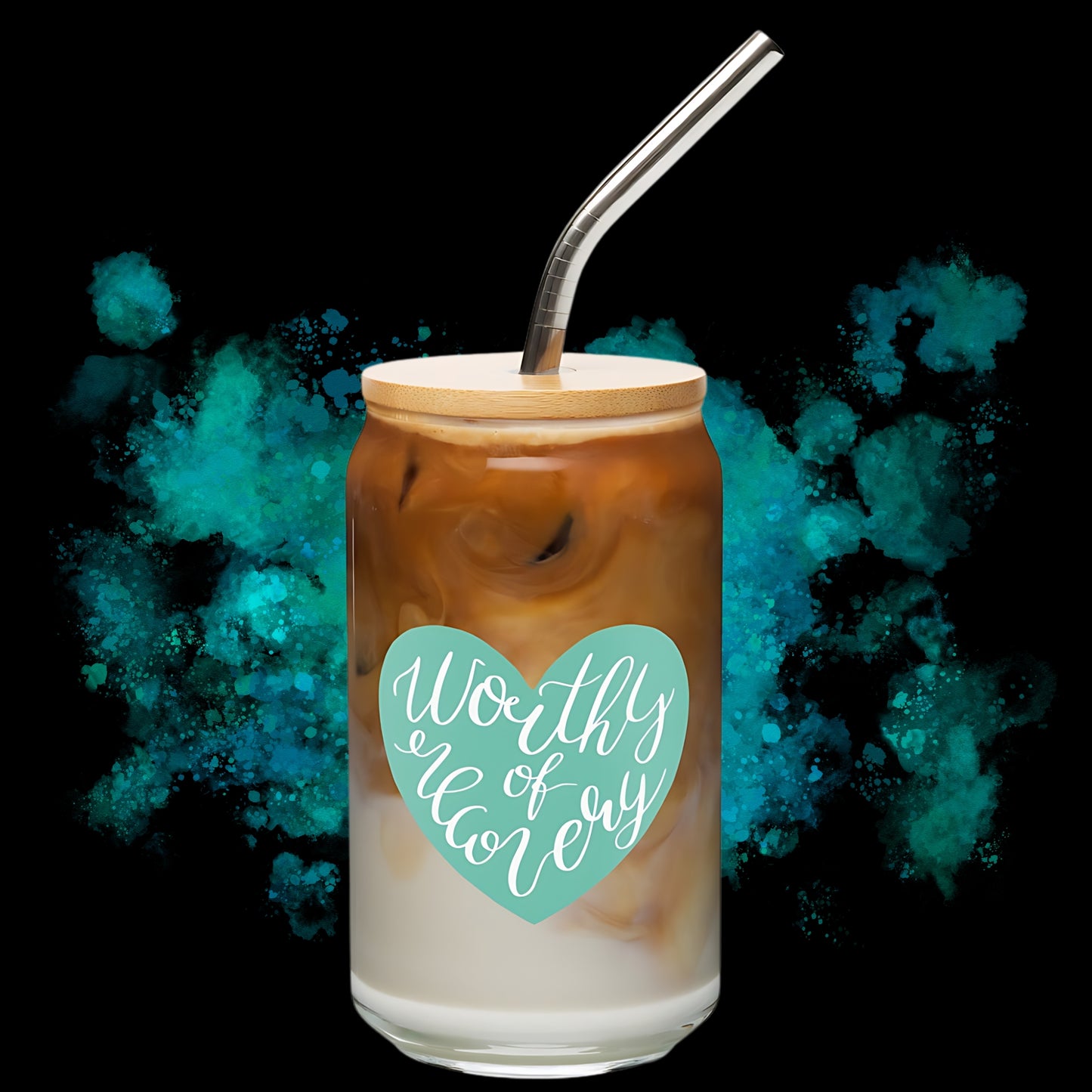 Eating Disorder Recovery Support Gift -Motivational Glass - Inspirational Drinkware - Mental Health Awareness - Anorexia NEDA