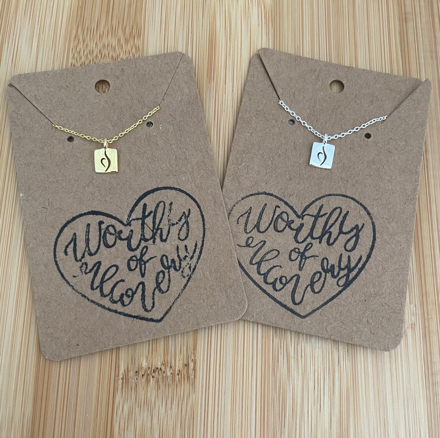 Eating Disorder Recovery Necklace - Sterling Silver NEDA Symbol - Jewelry Eating Disorders Gift - NEDA Awareness - BED Anorexia Bulimia